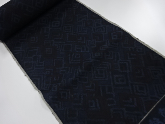 アンティーク　正絹　紬　着尺反物